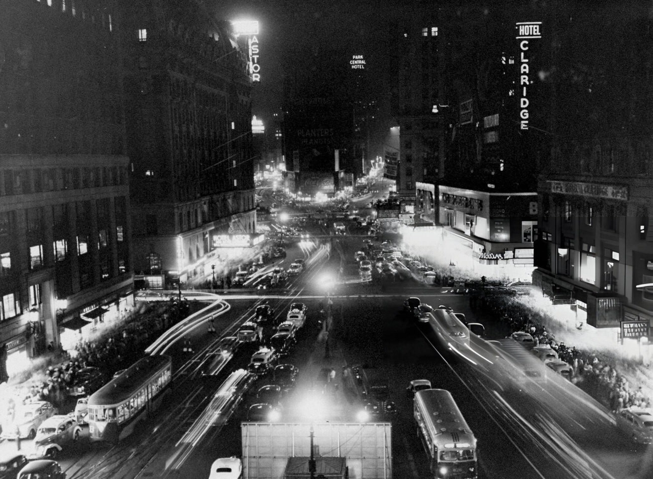 Times Square During A Partial Blackout, 1941.