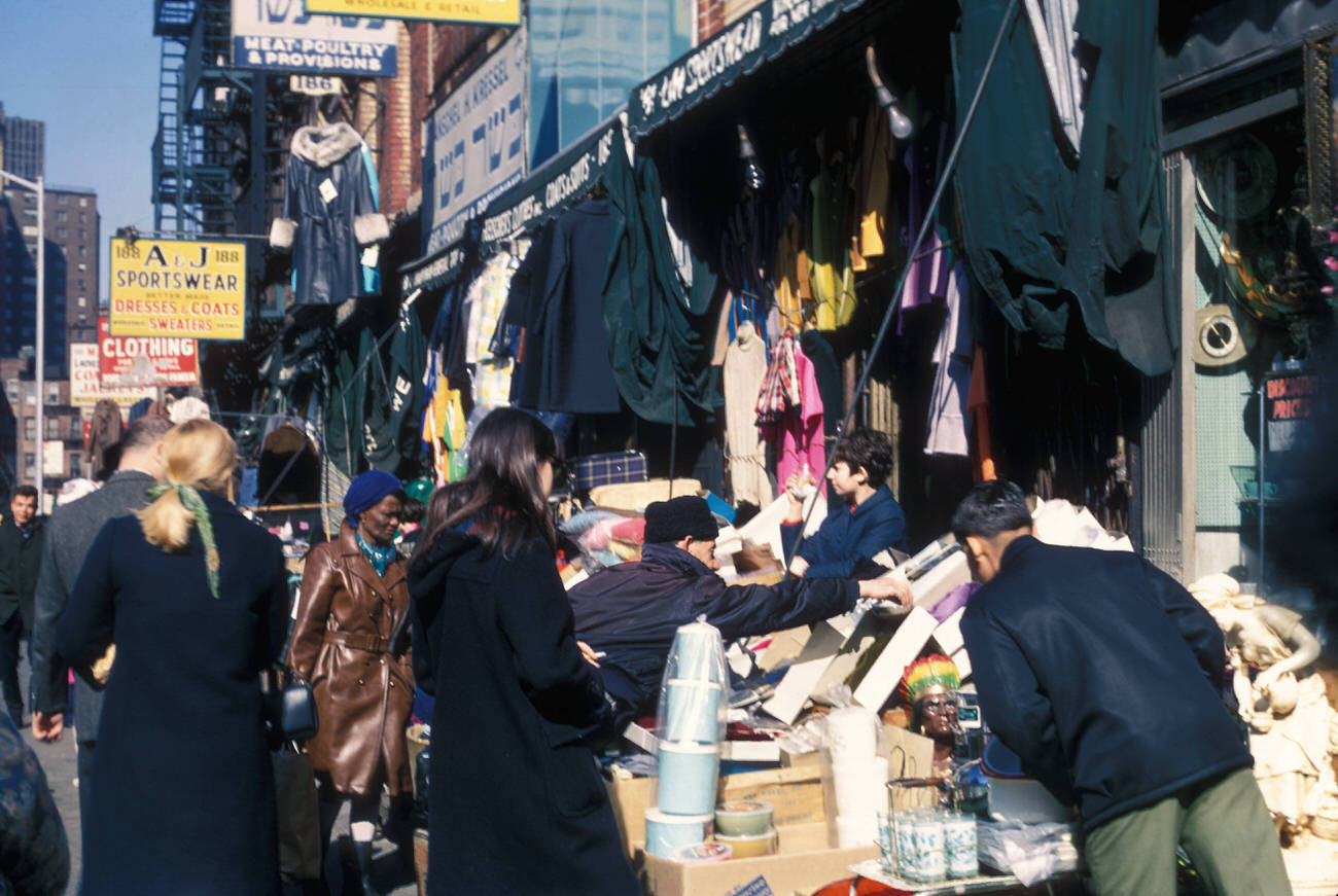 Shoppers At Orchard Street, 1969.