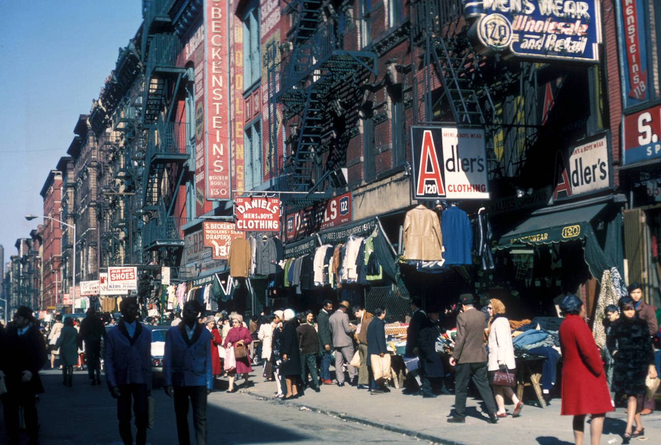 The Busy Orchard Street Shopping District, 1969.