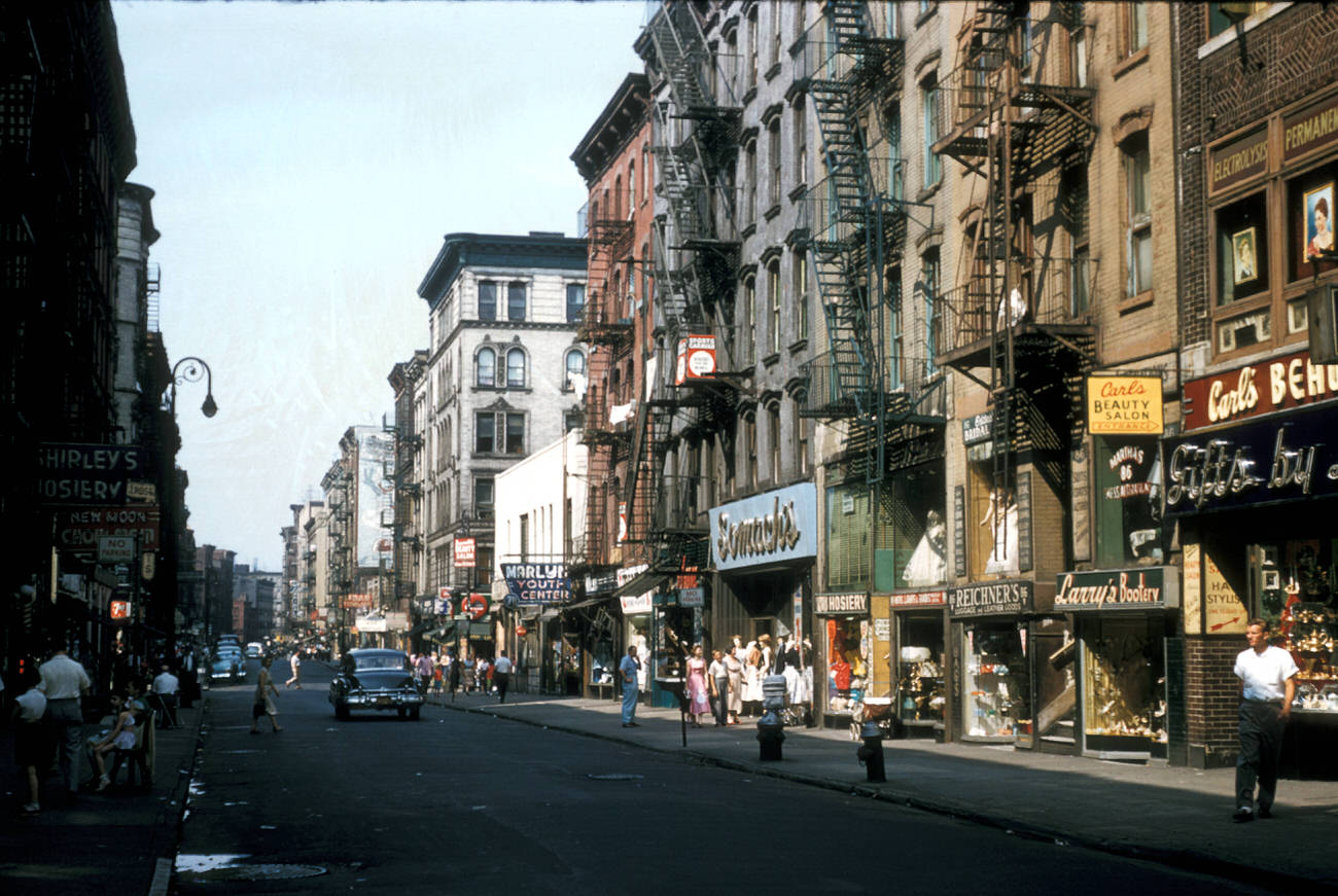 A Lower East Side Street Scene, 1956.