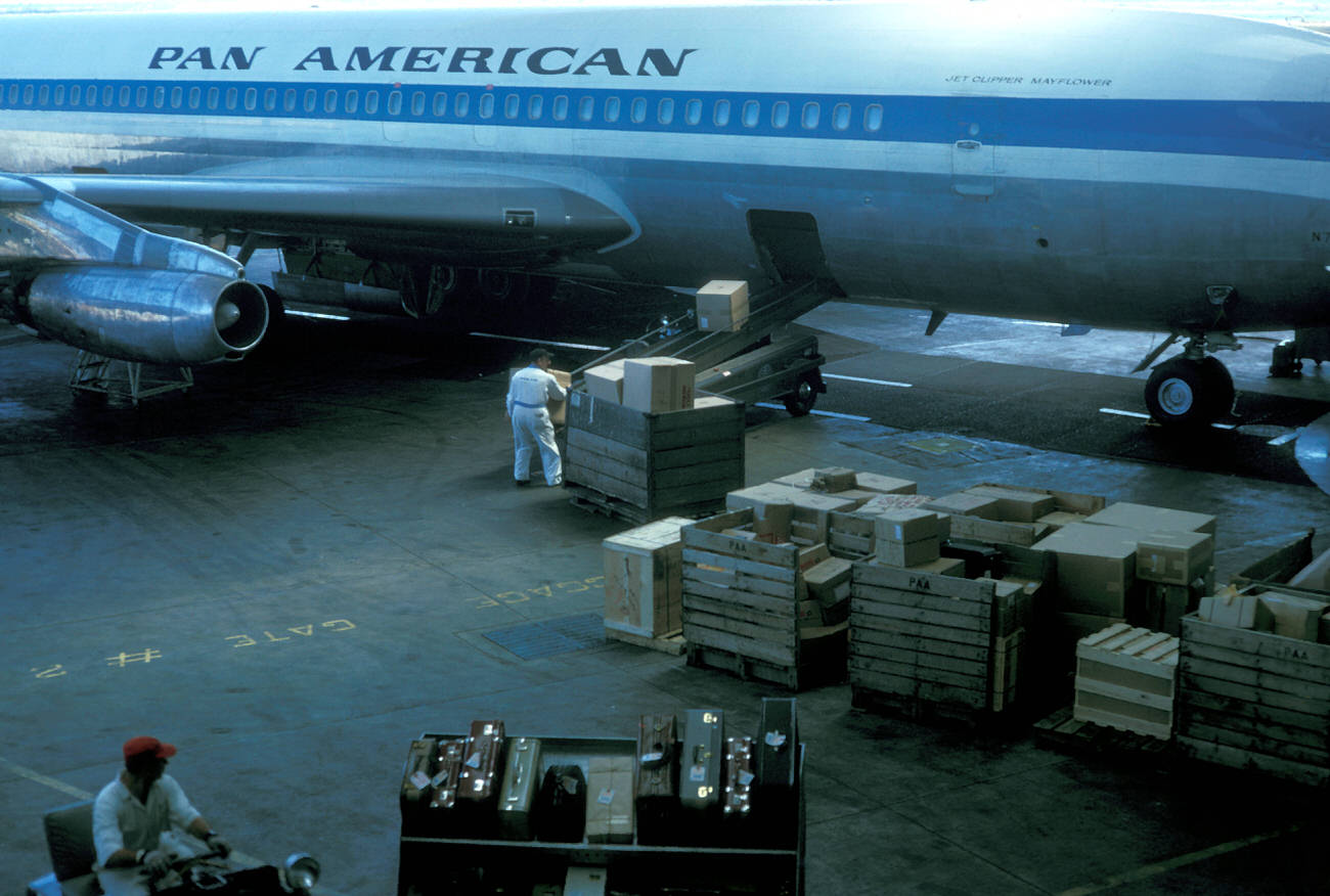 A Passenger Airplane At John F. Kennedy International Airport, 1962.