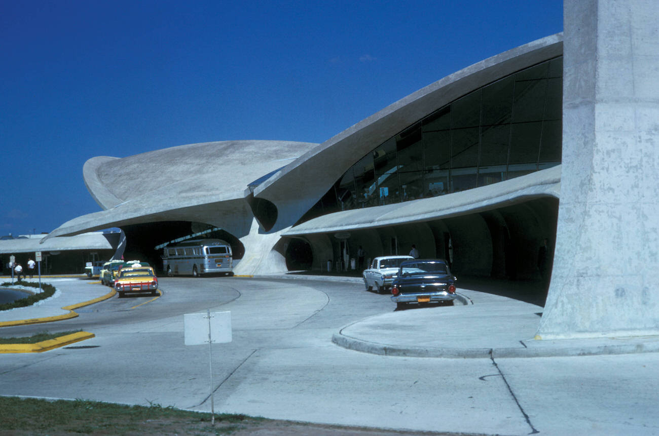 Loading Zone Outside A Jfk Airport Terminal, 1972.