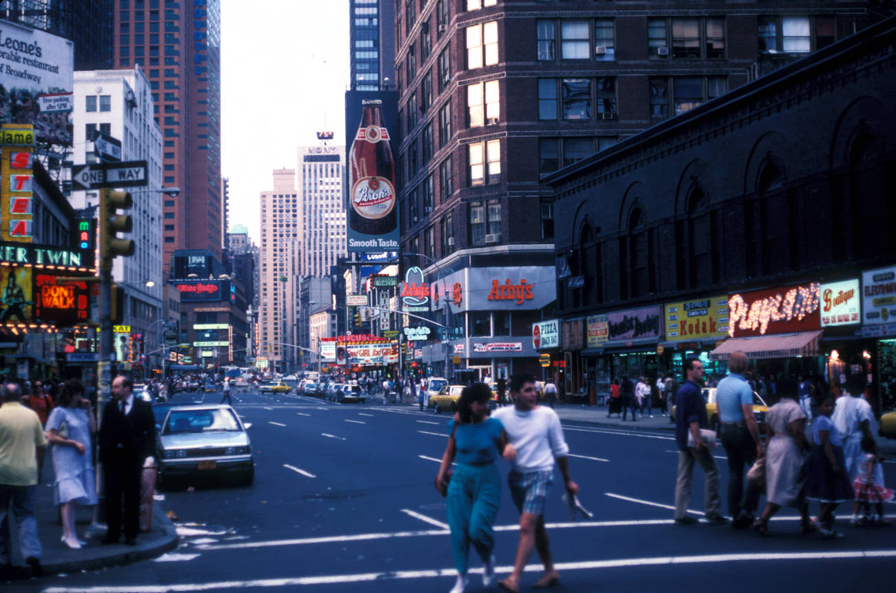 A Midtown Street Scene, 1985.