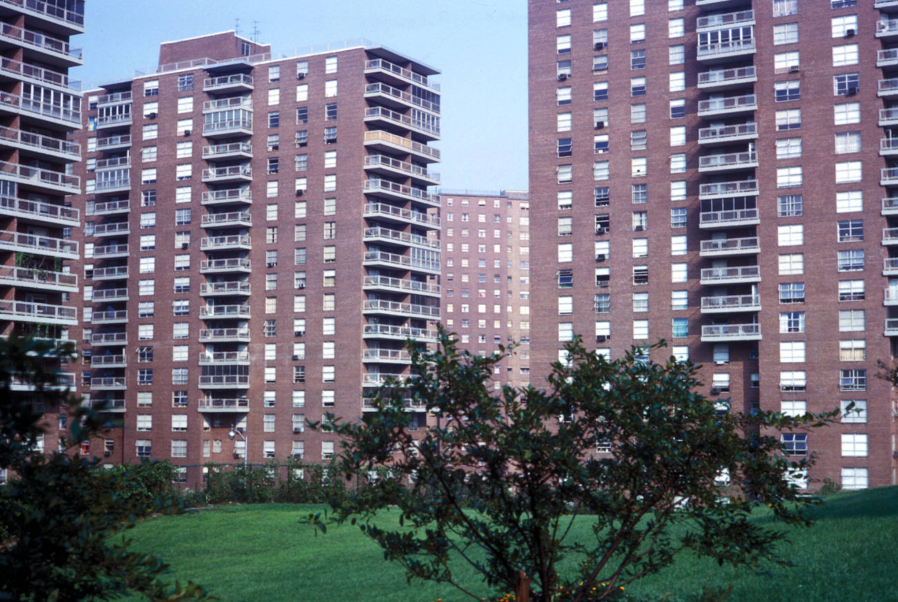 A View Of The Morningside-Manhattanville Residential Area, 1962.