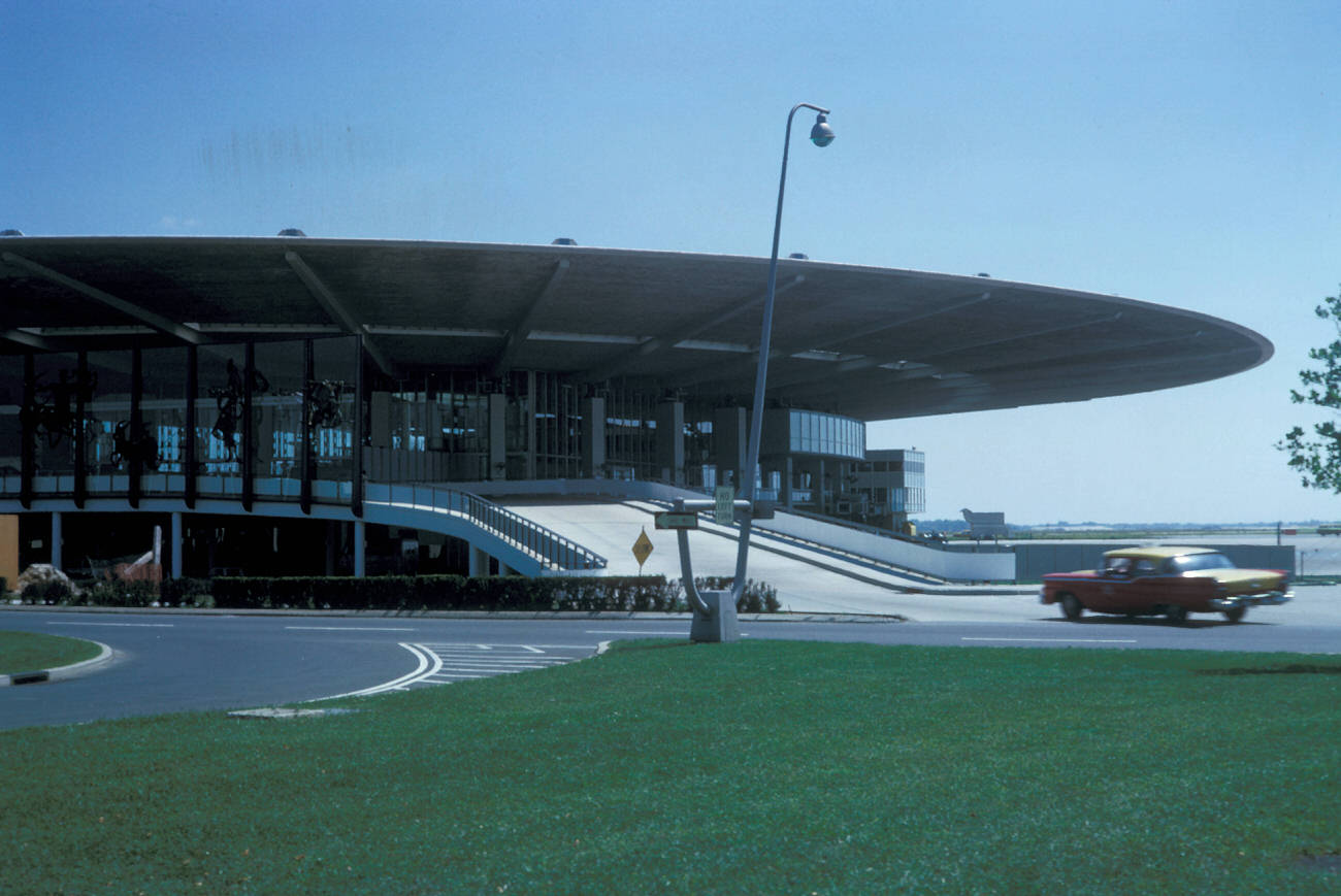 Loading Zone Outside A Jfk Airport Terminal, 1962.