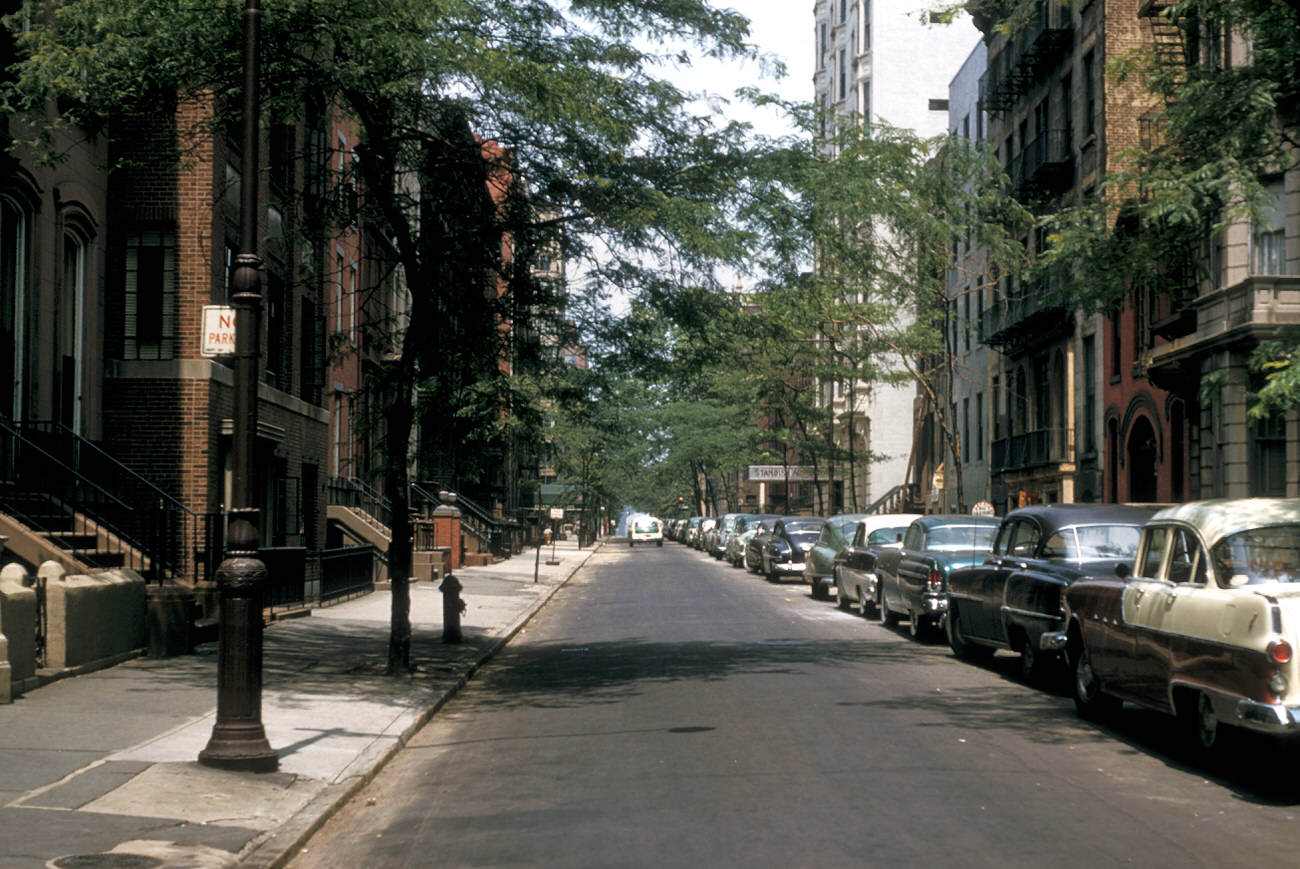 A View Of A Residential Street, 1956.