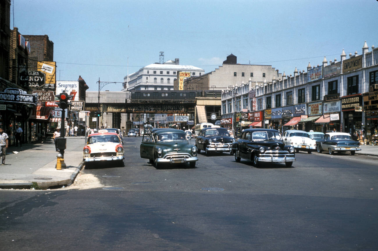 A View Of Commercial Sutphin Boulevard, 1956.