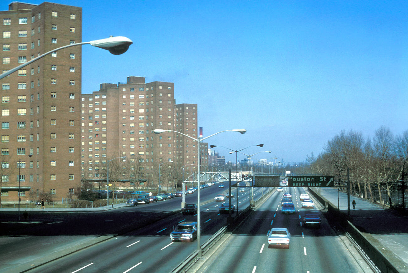 The East River Drive And Baruch Houses, 1969.