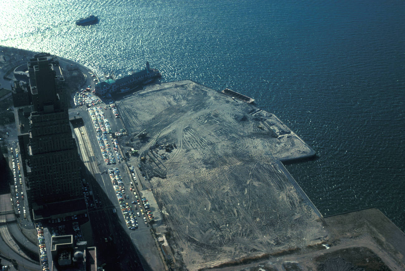 The Battery Park City Landfill From The World Trade Center, 1975.