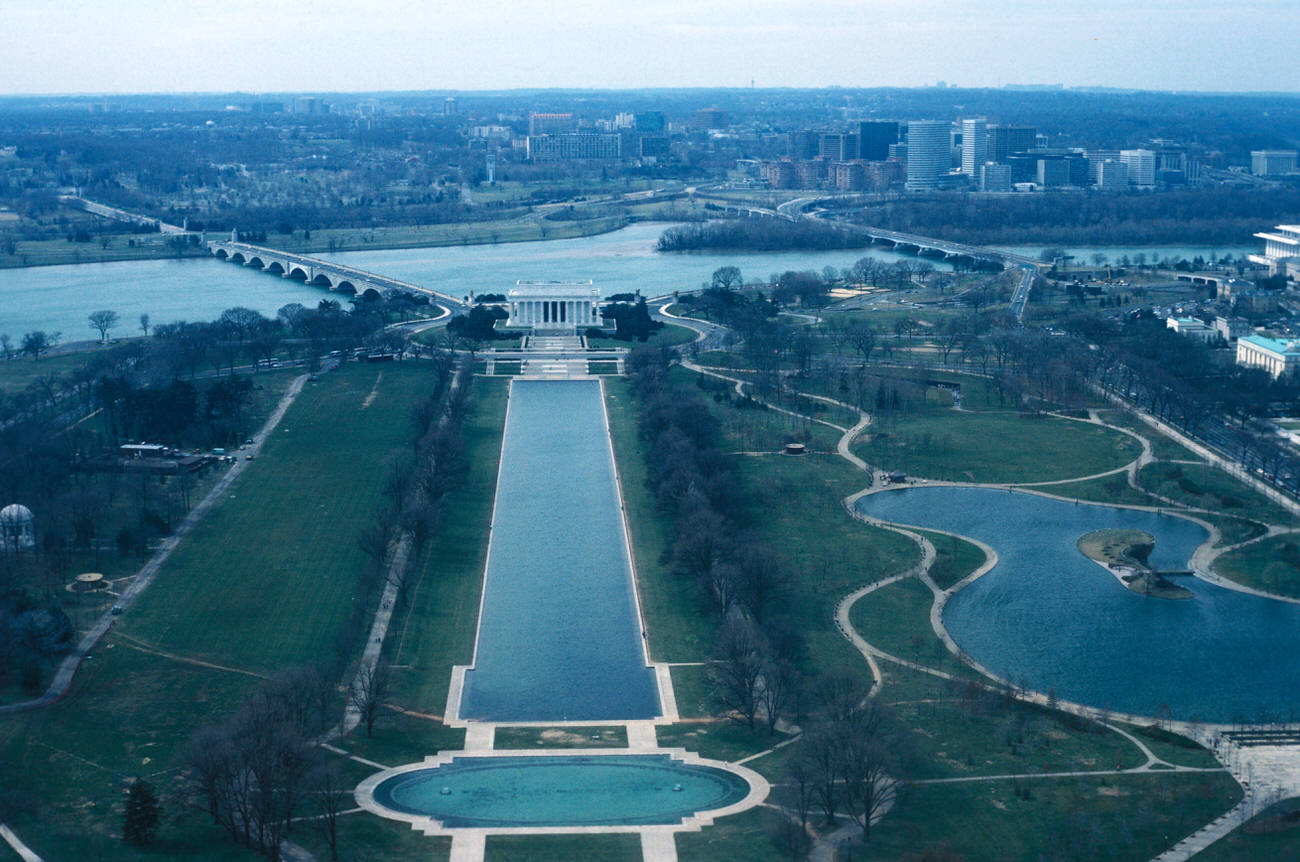 A View Of The National Mall From The Washington Monument, 1986.