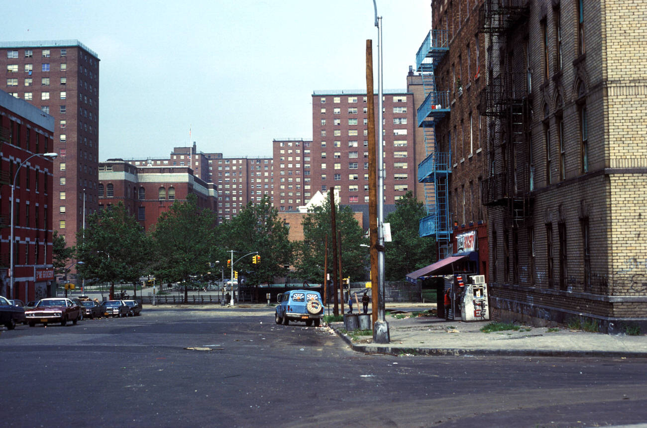 A Street Scene From St. Paul'S Place In Morrisania, 1978.