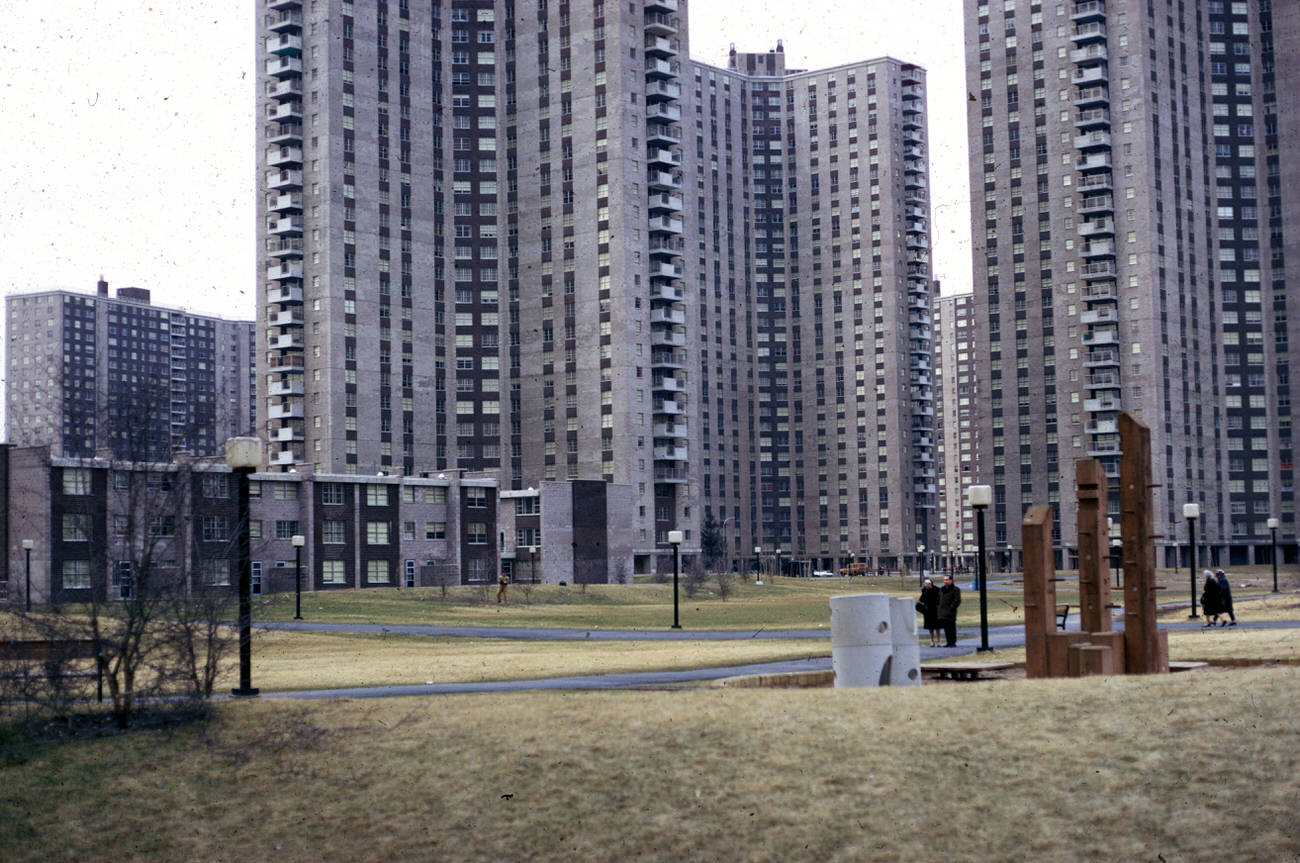 Skyscraper Housing In Co-Op City, 1972.