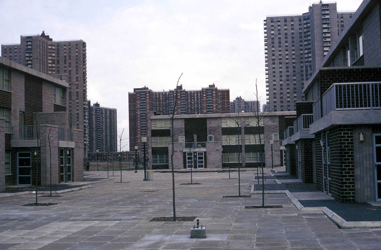 Townhouses And High Rise Apartments In Co-Op City, 1972.