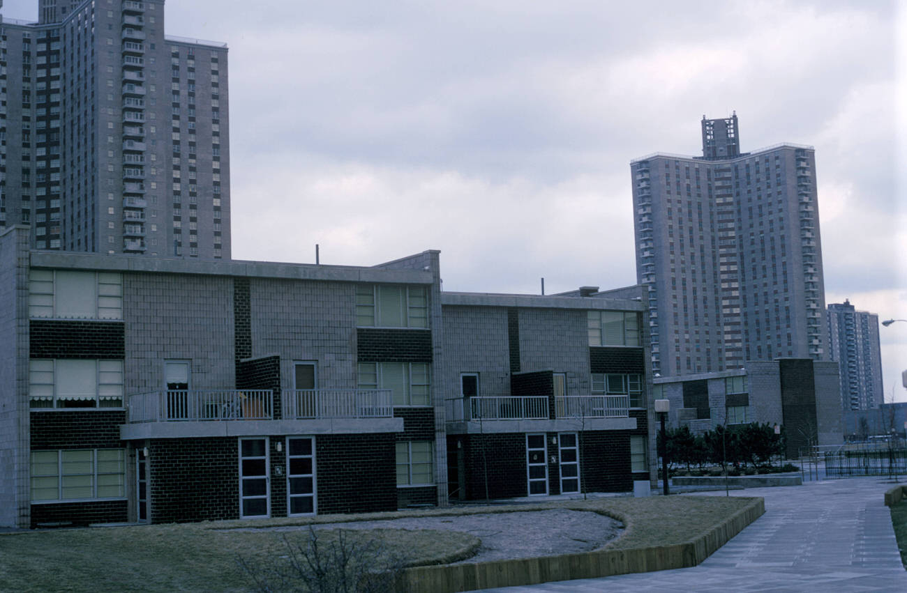 Townhouses And High Rise Apartments In Co-Op City, 1972.