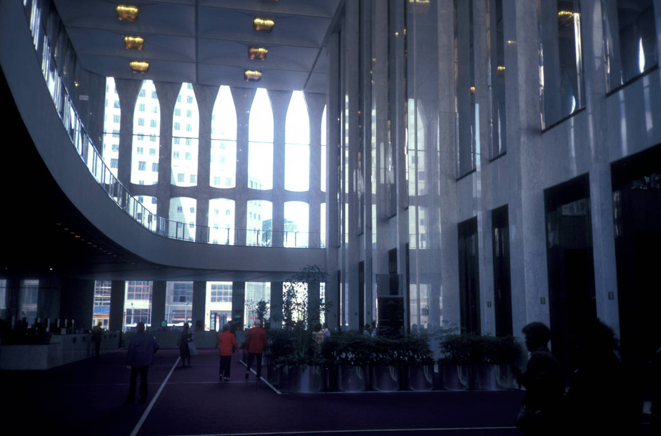 Interior Mezzanines And Lobby Of The World Trade Center, 1988.