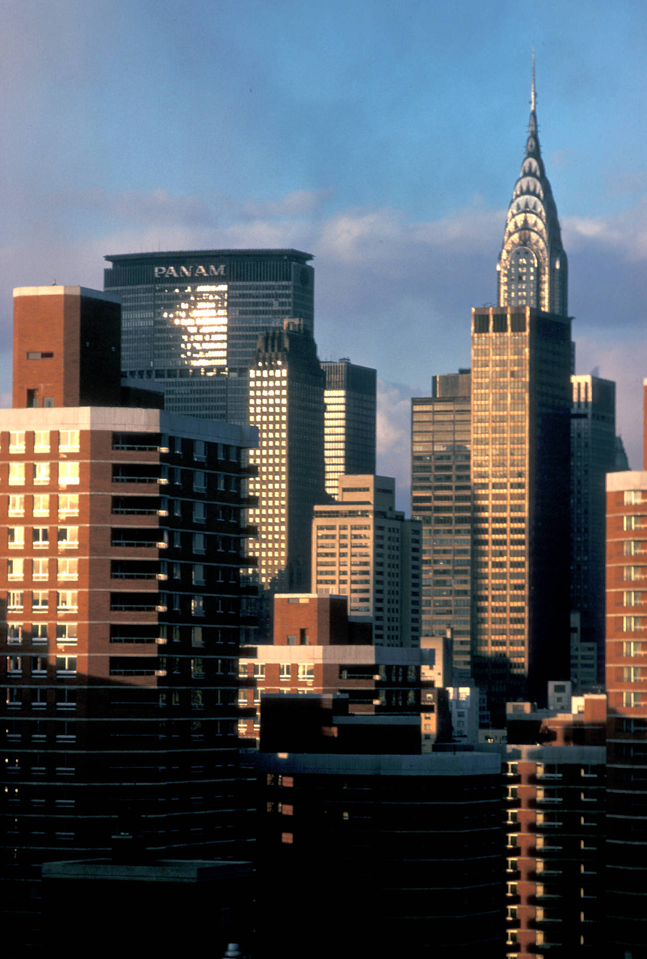 A View Of The Chrysler And Pan Am Buildings, 1975.