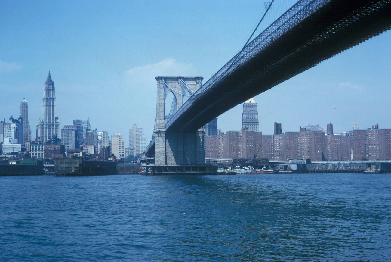 The Brooklyn Bridge And Waterfront, 1962.