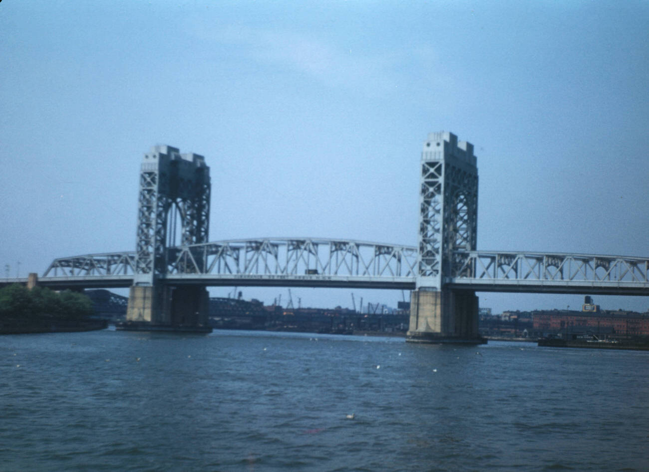 A View Of The Manhattan Branch Of The Triborough Bridge (Harlem River Lift Span), 1948.