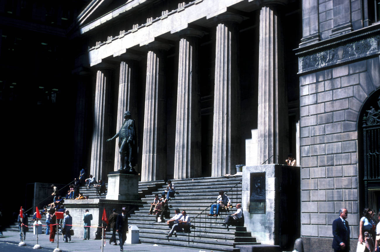 Federal Hall National Memorial On Wall Street, 1977.