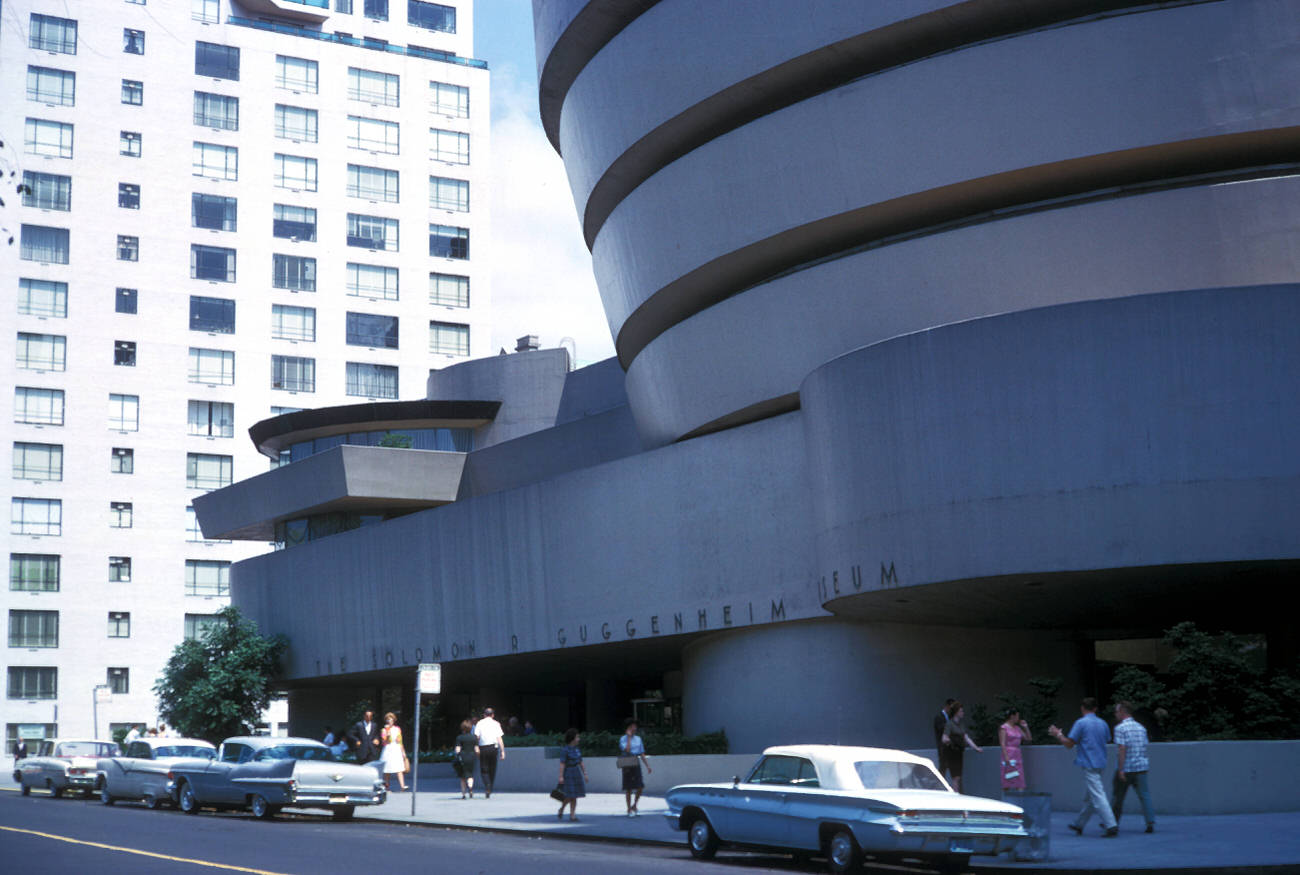 The Entrance To The Guggenheim Museum, 1962.