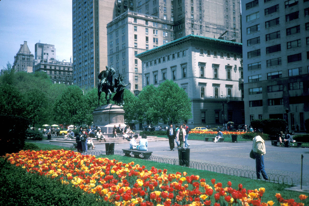 Central Park With A Statue Of William Tecumseh Sherman, 1988.