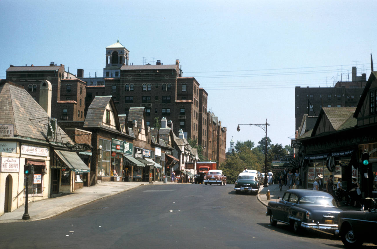 The Kew Gardens Business District, 1956.