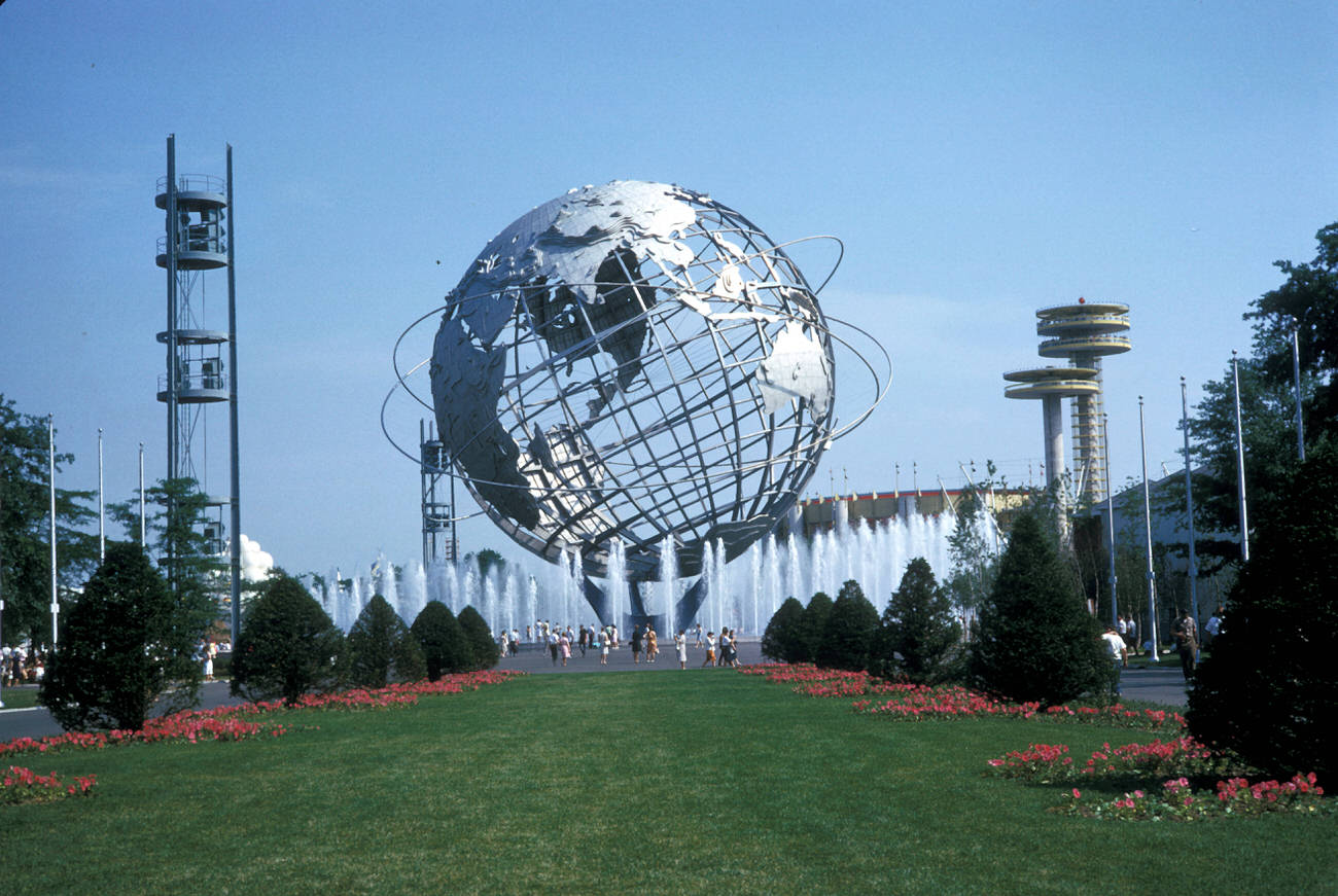 A View Of The Unisphere Sculpture At The 1964 New York World'S Fair, 1964.