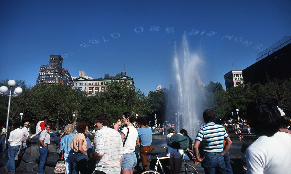 Spring in Washington Square Park, Manhattan, 1978.