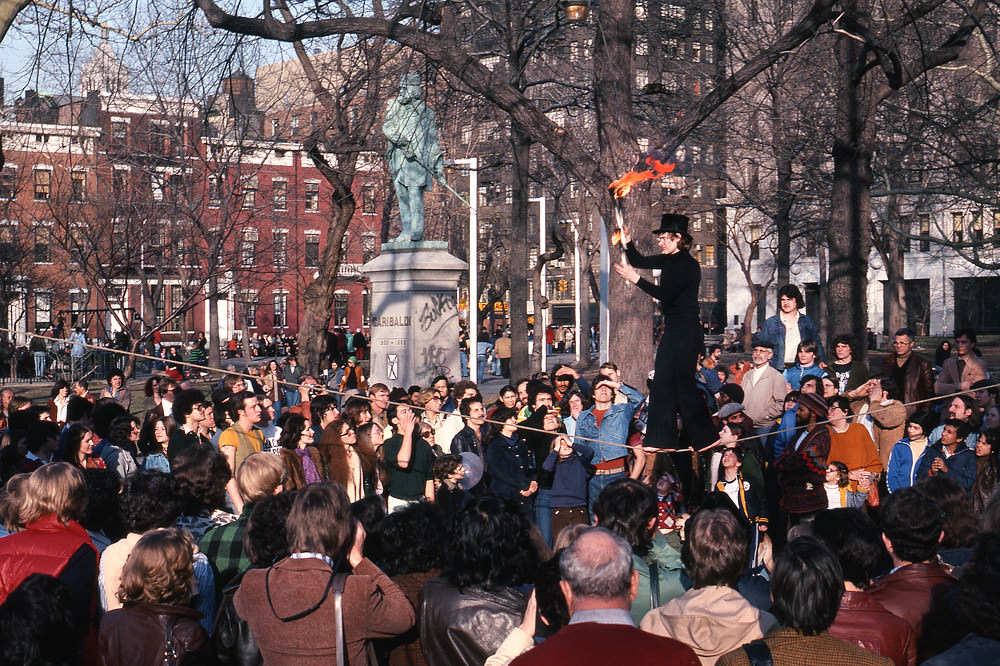 Washington Square Park, Manhattan, 1977.