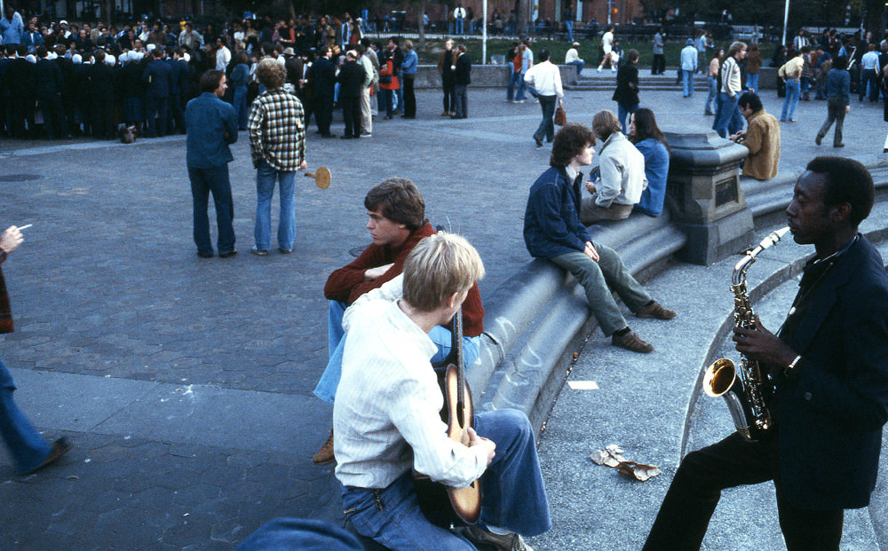 Washington Square Park, Manhattan, 1978.