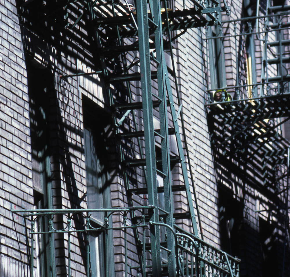 Emergency stairs, Manhattan, 1978.