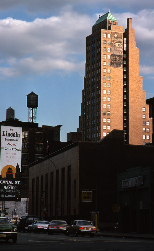 Flatiron District in Manhattan, 1977.
