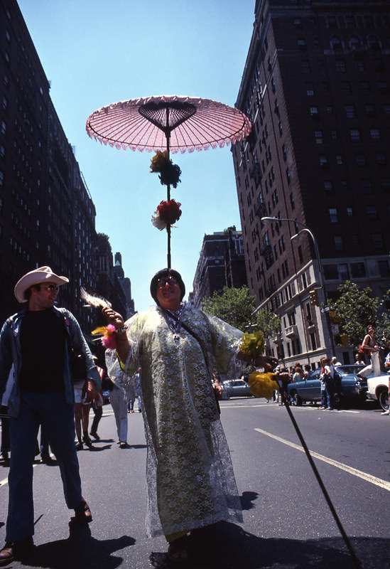 Gay Pride Parade in NYC, Manhattan, 1978.