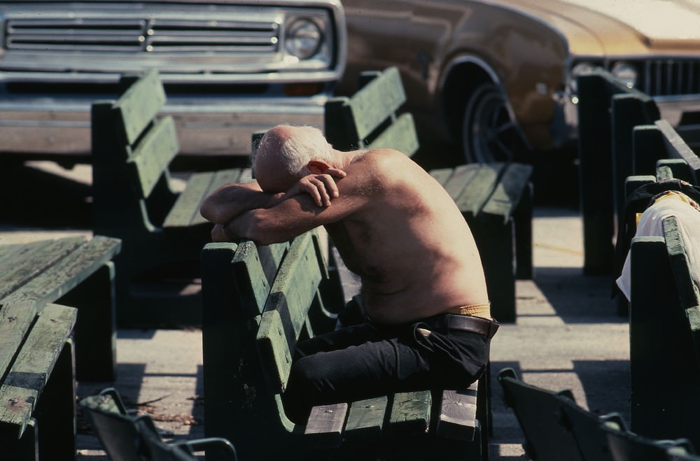 A break in the sun, Manhattan, 1978.