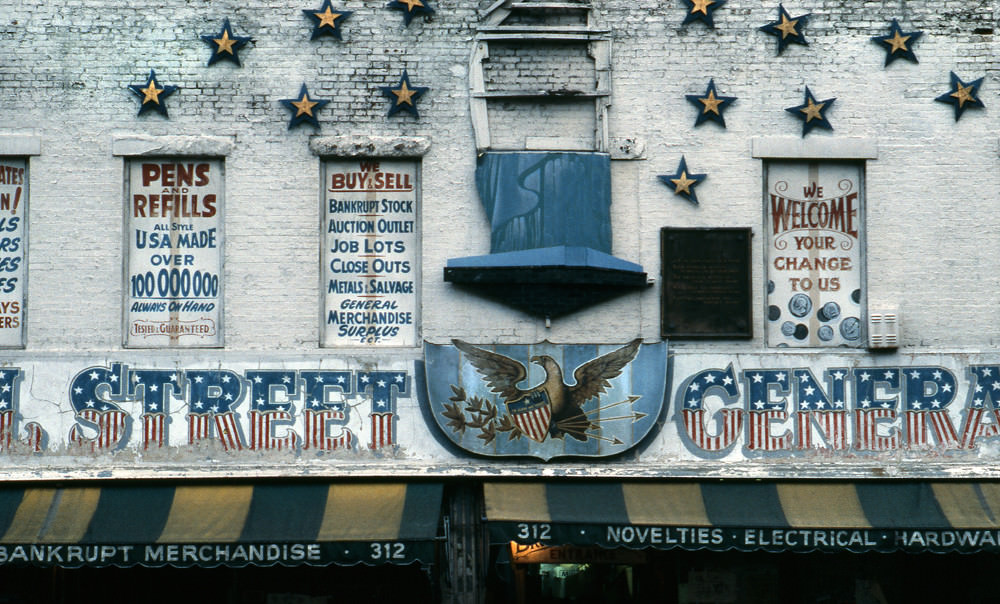 Canal Street, General Store, Manhattan, 1978.