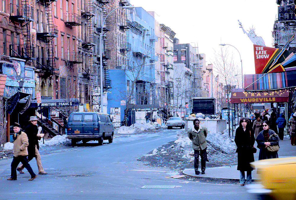 St. Mark's Place 2nd Ave, Manhattan, 1978.
