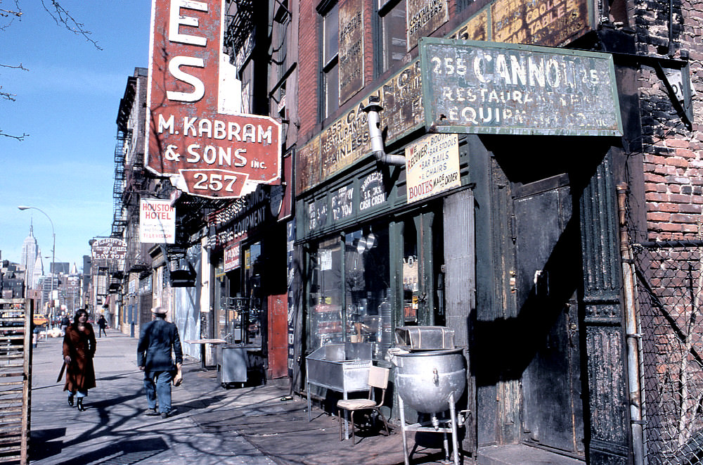 At the Bowery. Downtown Manhattan, 1978.