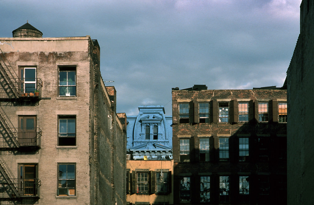 New York architecture in Manhattan, 1978.