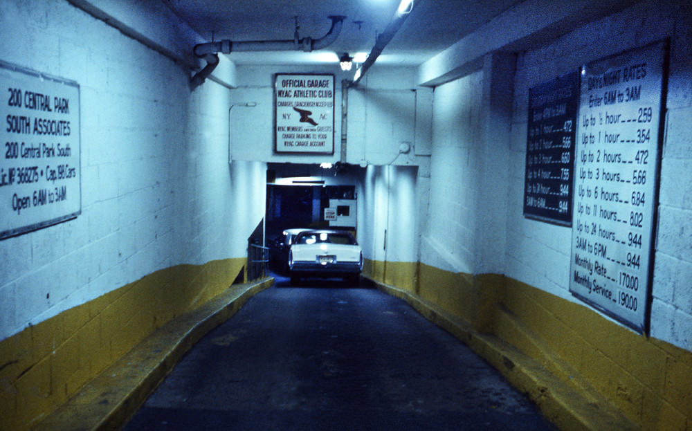 Parking in Manhattan, 1978.