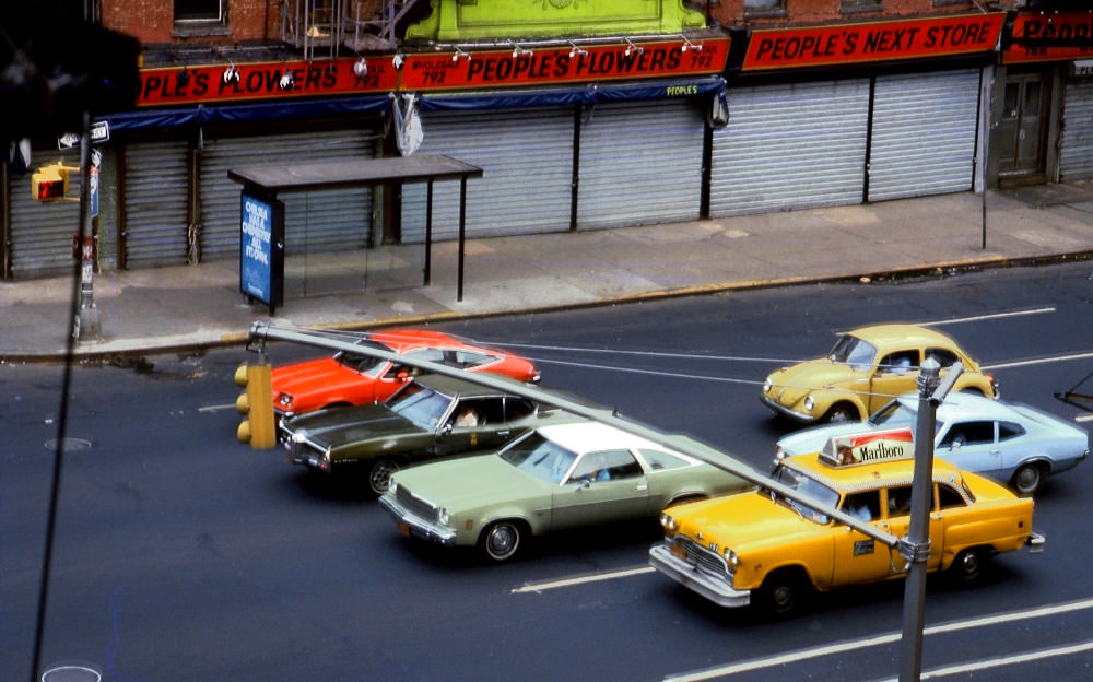 A Sunday morning in New York, Manhattan, 1978.