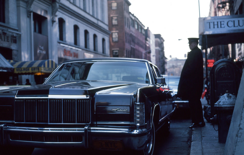 A car at the Club in Manhattan, 1978.