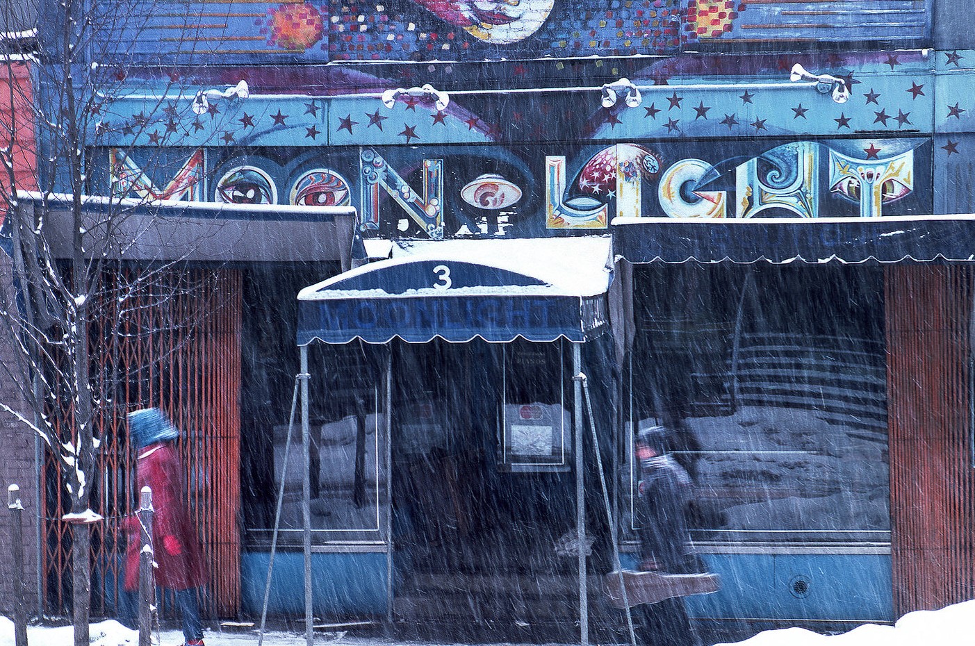 Moonlight, St. Mark's Place, Manhattan, 1978.