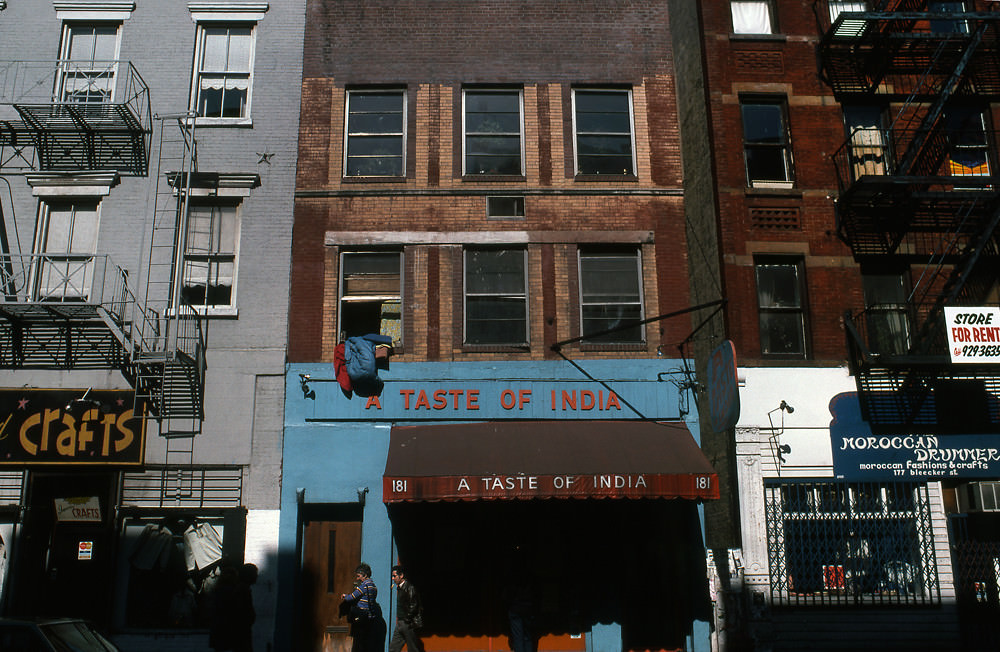 A taste of India, Manhattan, 1977.