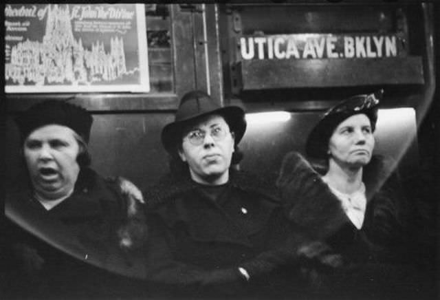 Vintage Photos Capture The Faces And Fashion Of Nyc Subway Passengers In The 1940S