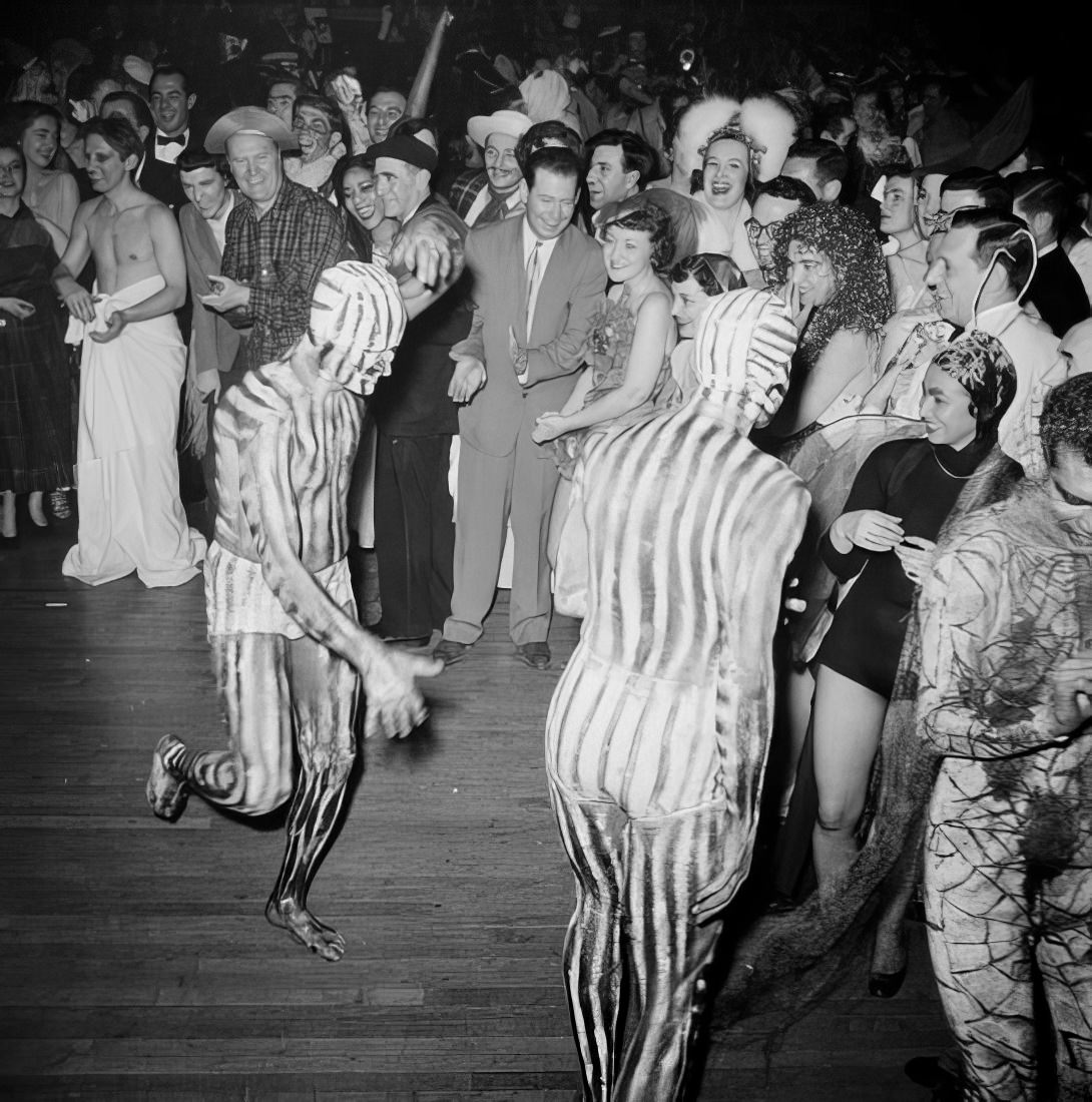 The dance floor at the ball, 1951.