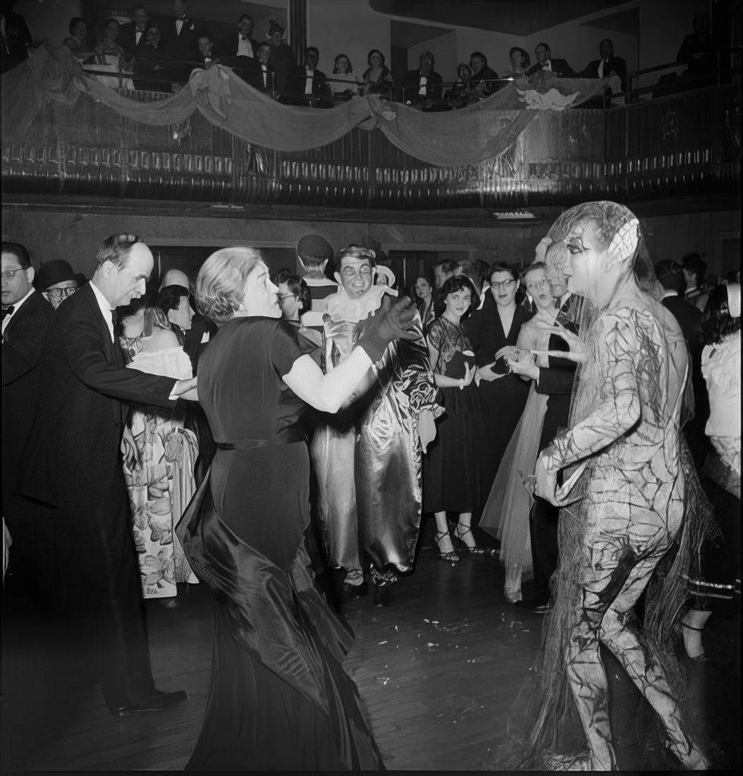 The dance floor at the ball, 1951.