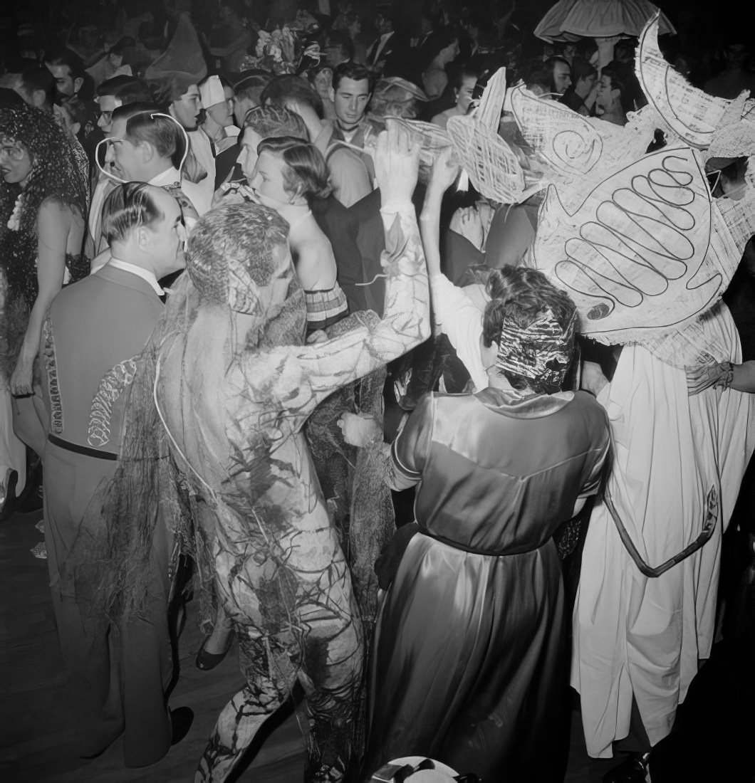 The dance floor at the ball, 1951.