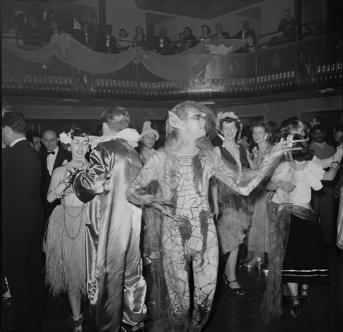 The dance floor at the ball, 1951.