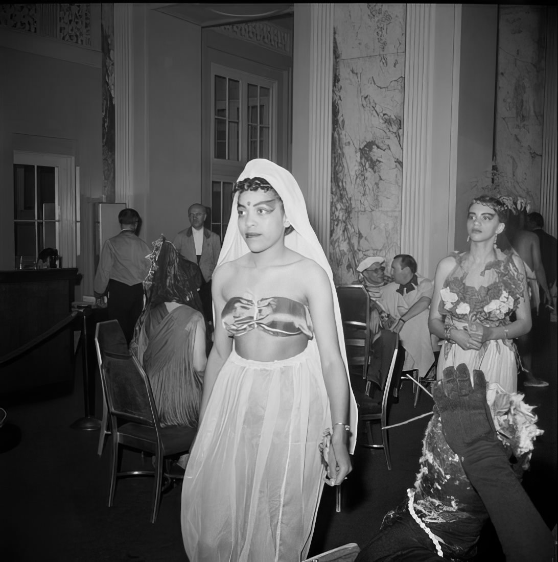 Women in costumes, 1951.