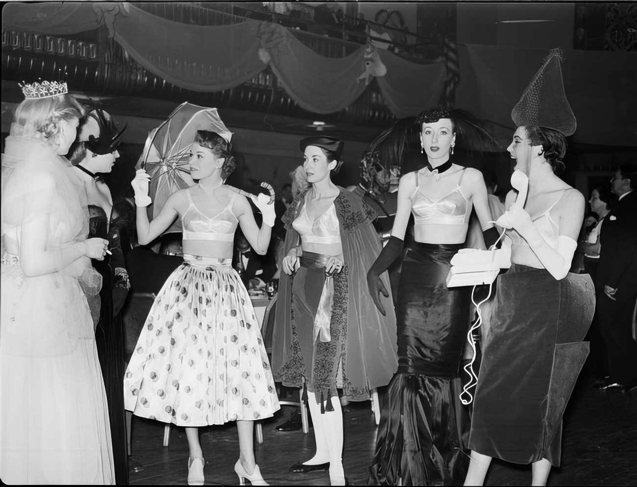 A group of women in costume, 1951.